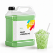 Sirop à granita Mojito, bidon 5 L et granité — visuel de présentation