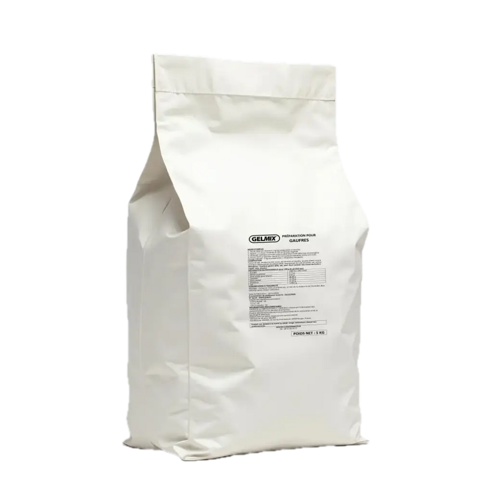 Sachet de 5kg de mix en poudre pour gaufres croustillantes 