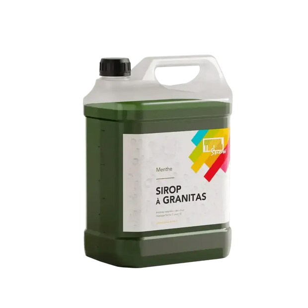 Bidon de Sirop Granitas à la Menthe de 5 litres